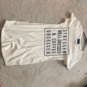 Fitted t shirt dress